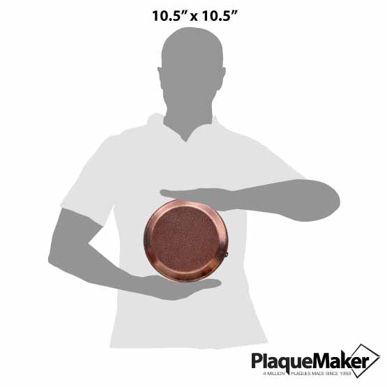 Pie Pan with Copper Lid Size Guide