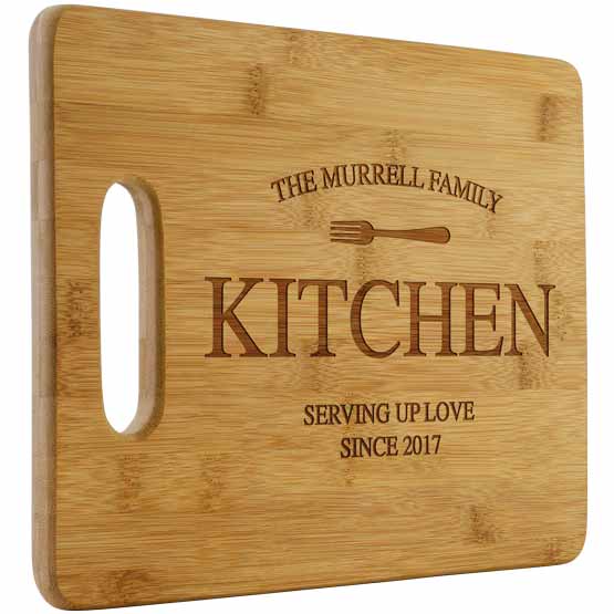 Custom Family Kitchen Cutting Board