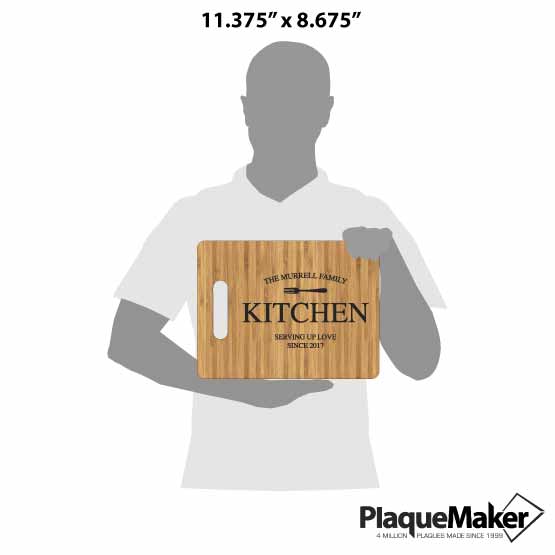 Family Kitchen Cutting Board Size