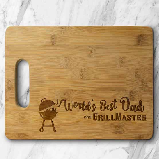 Personalized Dishwasher Safe Bamboo Carving Board 