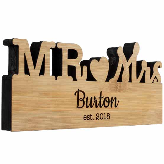 Custom Mr. & Mrs. Table Top Sign