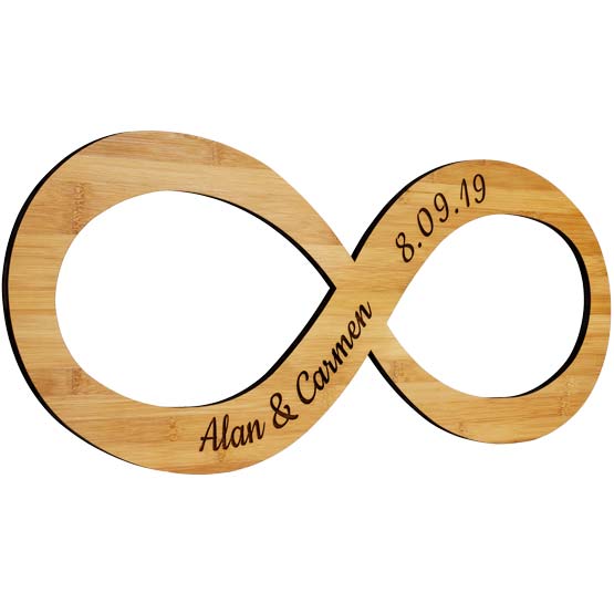 Custom Bamboo Infinity Guest Book