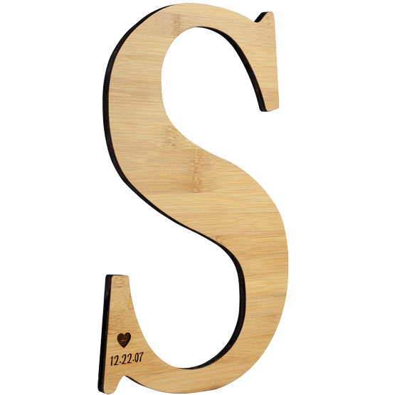 Custom Bamboo Letter Guest Sign