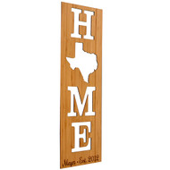 Custom Home Cutout State Wood Sign