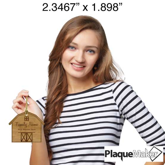 Family Barn Bamboo Ornament Sizes
