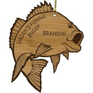 Custom Dad's Fishing Buddy Ornament