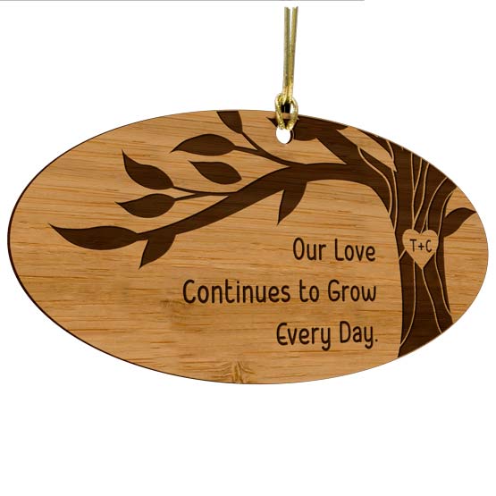 Custom Our Love Grows Ornament