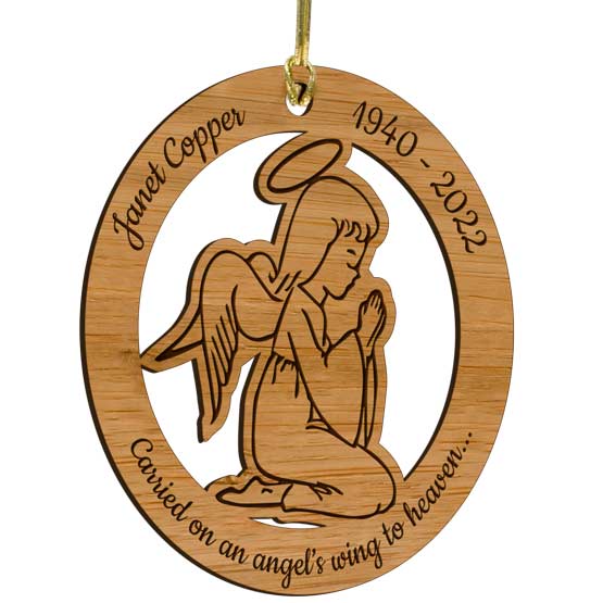 Custom Angel Bamboo Ornament