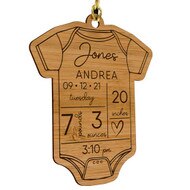 Custom Baby Detail Bamboo Ornament