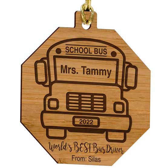 Custom Best Bus Driver Ornament