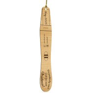 Custom Wood Christmas Ornament With Pregnancy Test Design And We Positively Can’t Wait For Next Christmas Text