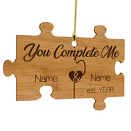 You Complete Me Bamboo Ornament