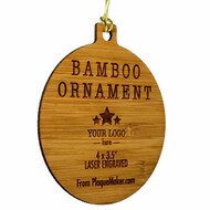 Custom Cut Bamboo Ornament