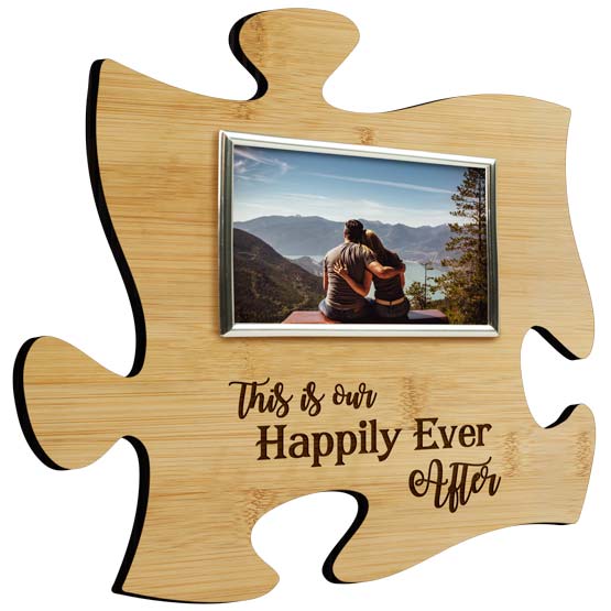 Happily Ever After Wood Photo Frame