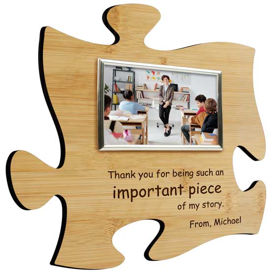 Custom Teacher Puzzle Wood Frame