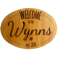 Custom Bamboo Family Welcome Signs