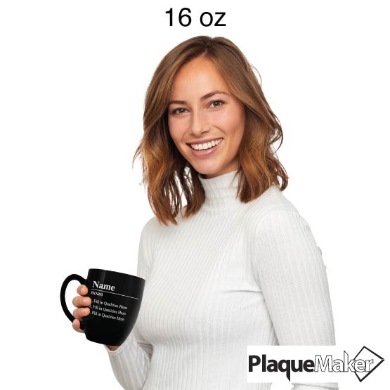 Person Definition Black Mug Size