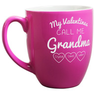 Custom Valentine's Pink Bistro Mug