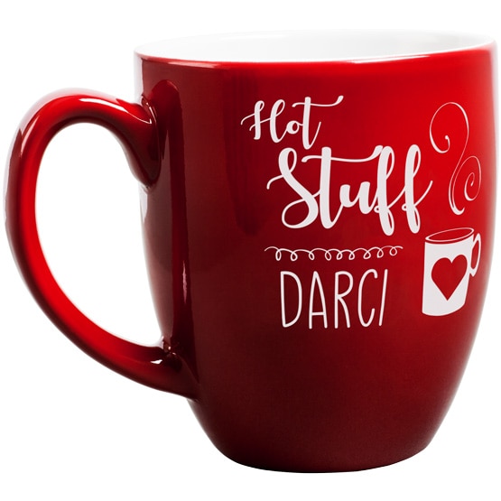 Custom Hot Stuff Red Bistro Mug