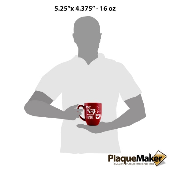 Hot Stuff Red Bistro Mug Size Guide