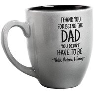 Custom Thank You Dad Silver Mug