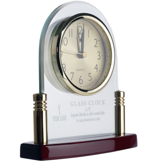 Custom Glass Arch Clock