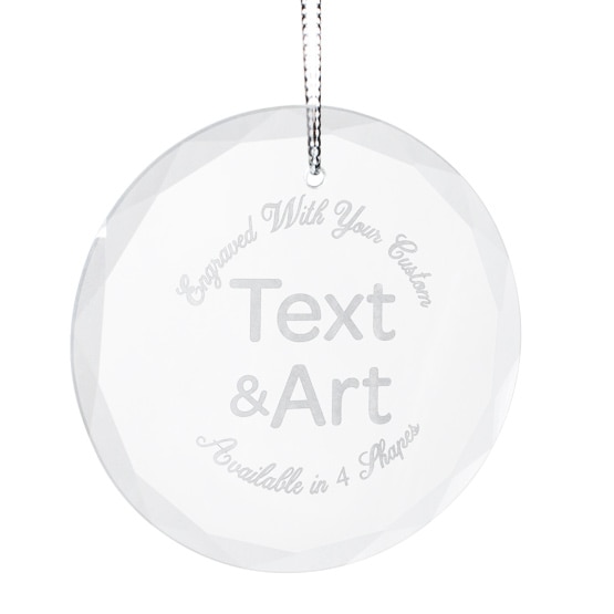 Custom Glass Christmas Ornament