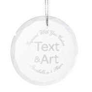 Custom Glass Christmas Ornament