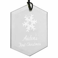 Custom Christmas Hexagon Ornament