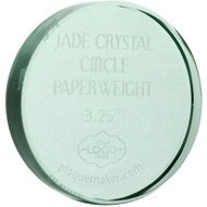 Custom Crystal Circle Paperweight