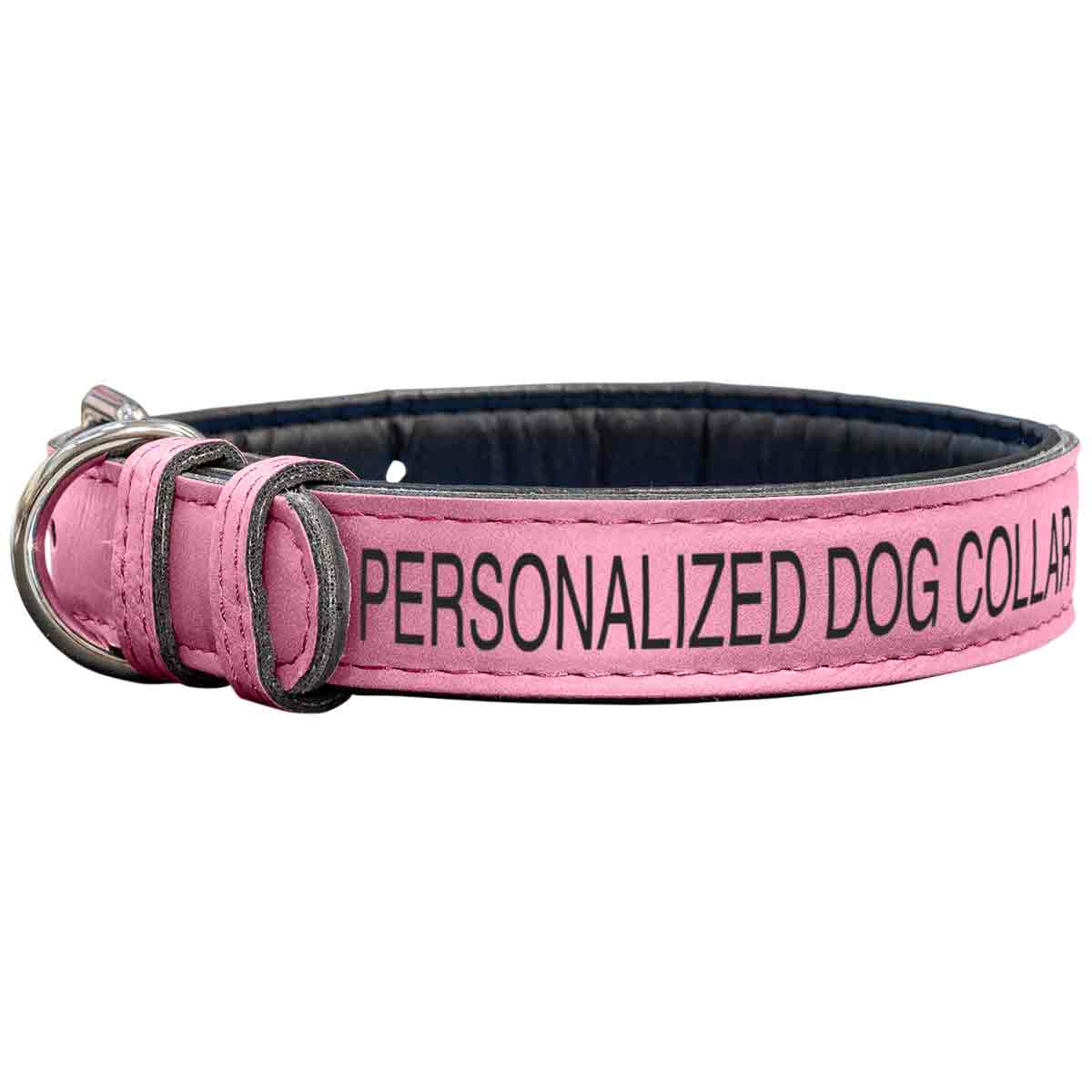 Customizable Pink Dog Collar