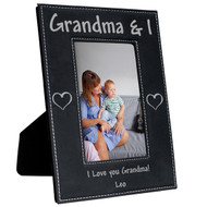 Custom Grandma Black Leather Frame