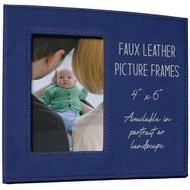 Custom Faux Leather Picture Frame