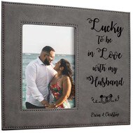 Custom Love My Husband Gray Frame