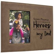 Custom Brown Message Picture Frame