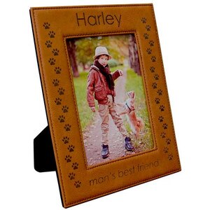 Custom Rawhide Leather Photo Frame