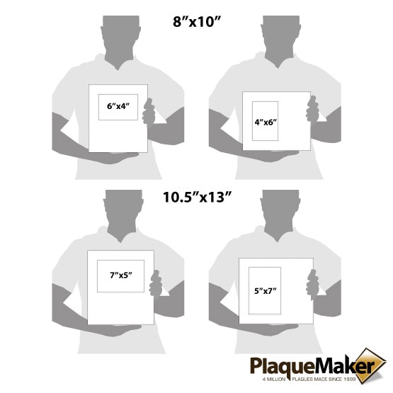 Sublimated Message Frame Size Chart