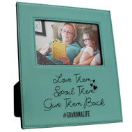 Custom Teal Message Picture Frame