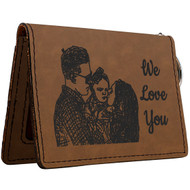 Custom Dark Brown Leather Wallet