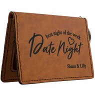 Custom Date Night Leather Wallet