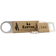 Custom Leather Keychain w/ Keyring