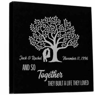 Custom Love Life Black Canvas
