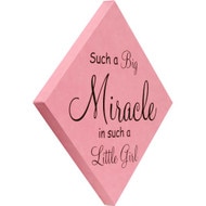 Custom Leather Pink Square Canvas