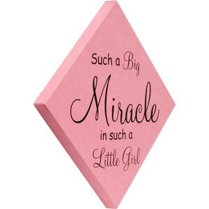 Custom Leather Pink Square Canvas
