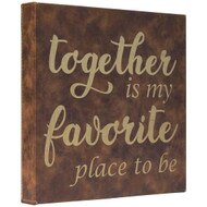 Custom Rustic Leather Canvas & Gold