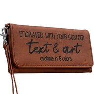 Custom Rawhide Faux Leather Wallet