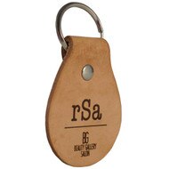 Custom Engraved Leather Key Chain