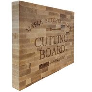 Custom Engraved Maple Butcher Block Cutting Board With Your Text And Art