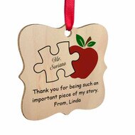 Piece of My Story Maple Ornament