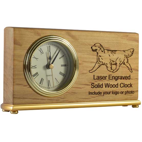 Custom Landscape Red Alder Clock